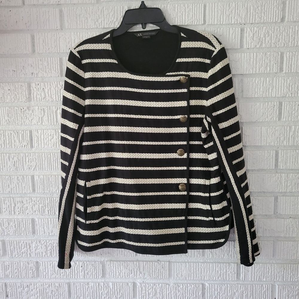 Armani button sweatshirt